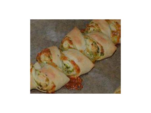 Partyähre mit Schinken und Gouda