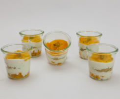 Mango-Pfirsich-Trifle