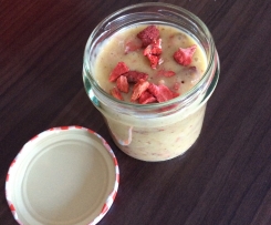 Weiße Nutella mit Erdbeeren