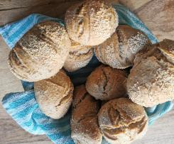 Sauerteig-Dinkelbrötchen über Nacht