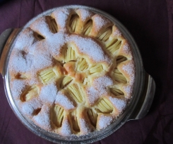 Gedeckter Apfelkuchen - oder Kirschkuchen sehr fein