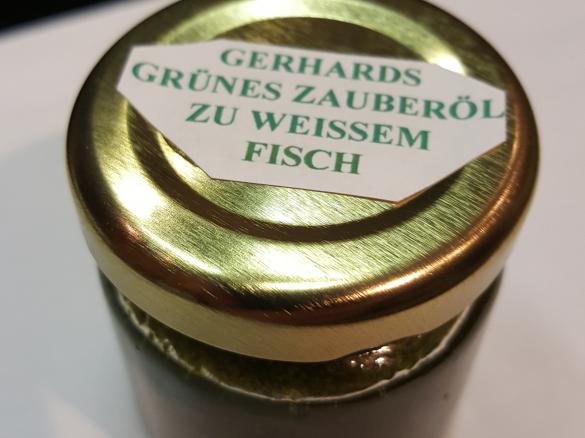 Gerrys grünes Zauberöl zu feinem Fisch