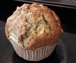 Mohn-Muffins mit Apfelstückchen