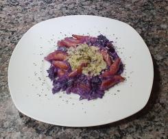 Rotkohl-Schupfnudeln