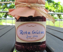 Rote Grütze (haltbar) - zum Verschenken