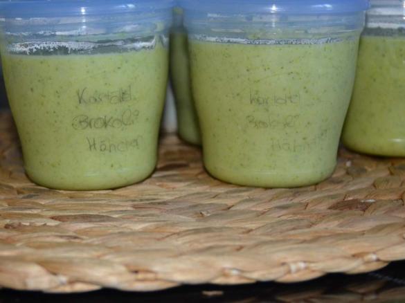 Kartoffel Brokkoli Hähnchen Fenchel Brei