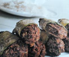 Cevapcici im Zucchinimantel