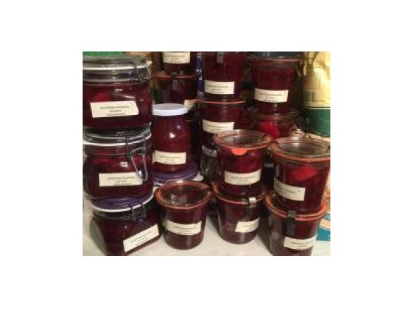 Apfel / Holler / Zwetschgenröster im Glas