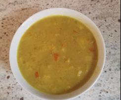 Currysuppe mit Hähnchenbrust