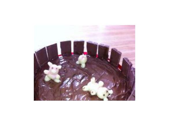 Variation von Nutellakuchen mit Quark