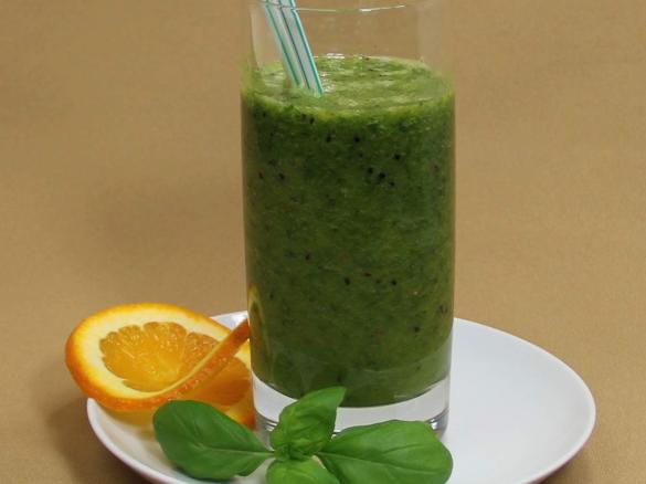 Gesund,leicht und lecker, Rho-Grünkohl-Orangen-Smoothie VEGAN 
