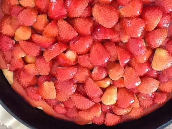 Erdbeerkuchen, wie vom Bäcker