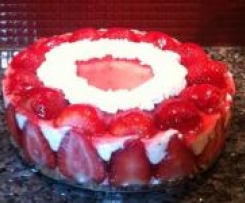 Variation von Erdbeer- Frischkäse Torte