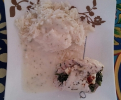 Gefüllte Putenröllchen