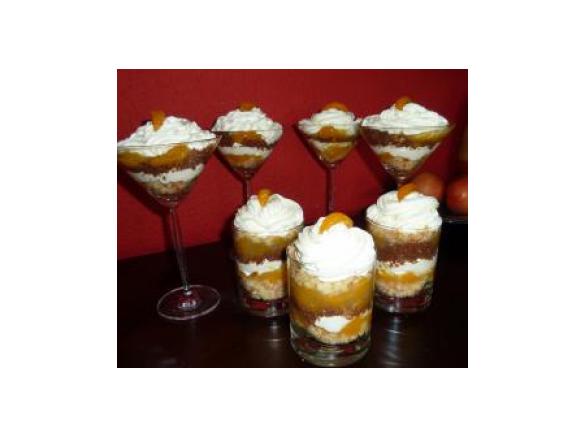 Mandarinensahne im Glas