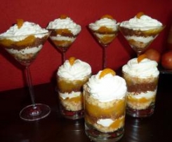 Mandarinensahne im Glas