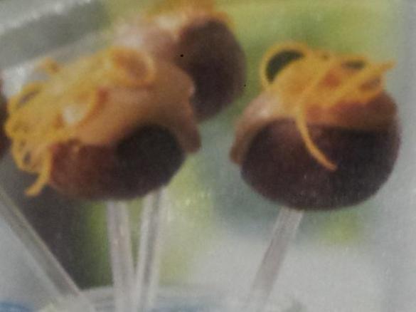 Cake-Pops (ohne Backen) schoko-orange
