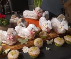 Osterlämmchen .. 3 auf einen Streich!  :-)   / 1x Aufwand/ 3 Lämmchen fertig!