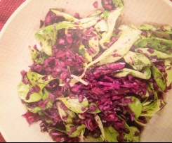 Lauwarmer Rotkohlsalat