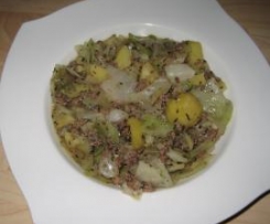 Weißkohleintopf mit Lammhack