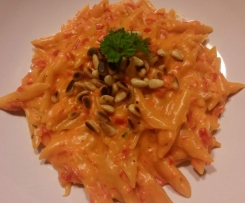 Paprika-Sahne-Nudeln