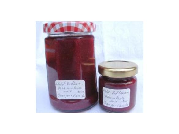 Wald-Erdbeeren Marmelade mit Orangen und Vanille