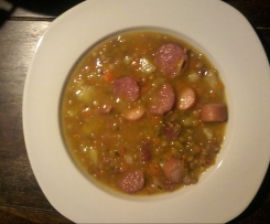 einfache  Linsensuppe