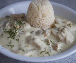 Putenfilet nach Stroganow-Art