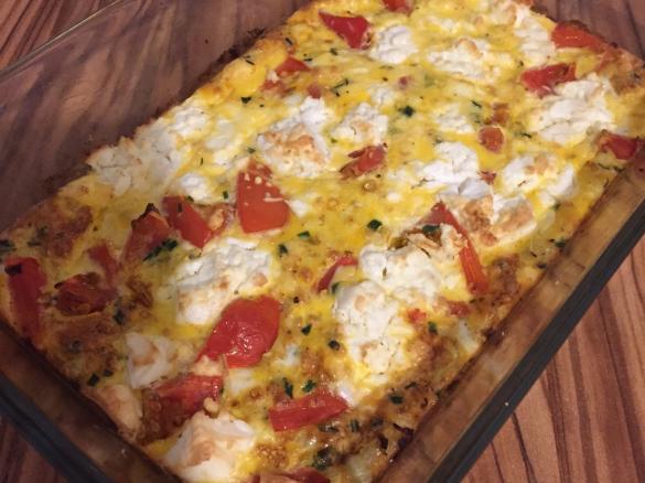 FRITTATA MIT KOHLRABI UND SCHAFKÄSE