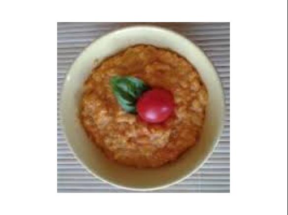 Variation von Curry-Möhren-Risotto