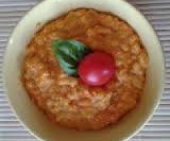 Variation von Curry-Möhren-Risotto