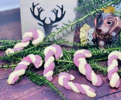 Himbeer-Zuckerstangen-Kekse