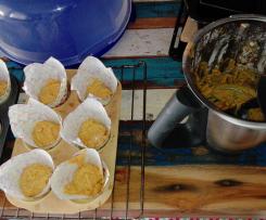 Rübli Muffins mit Apfelmus