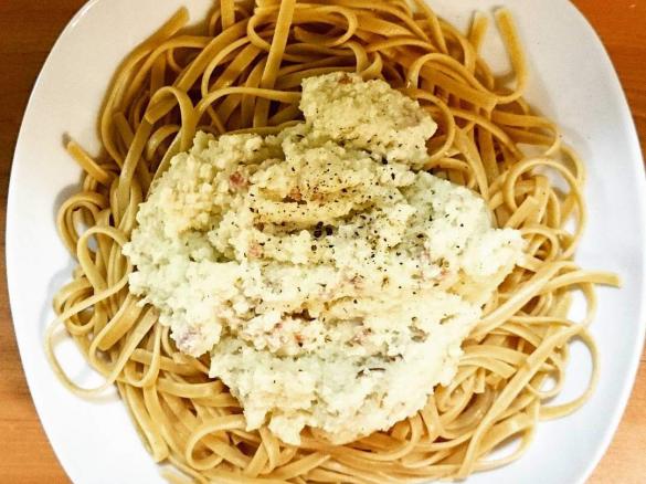 Blumenkohl Carbonara