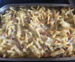 Nudelauflauf mit Schinken