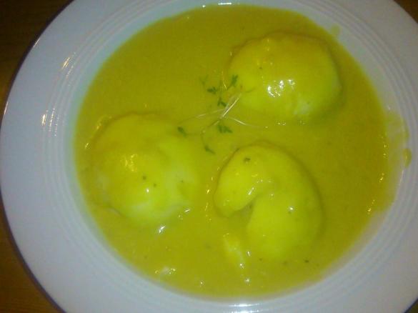 Single: Eier in Senfsoße