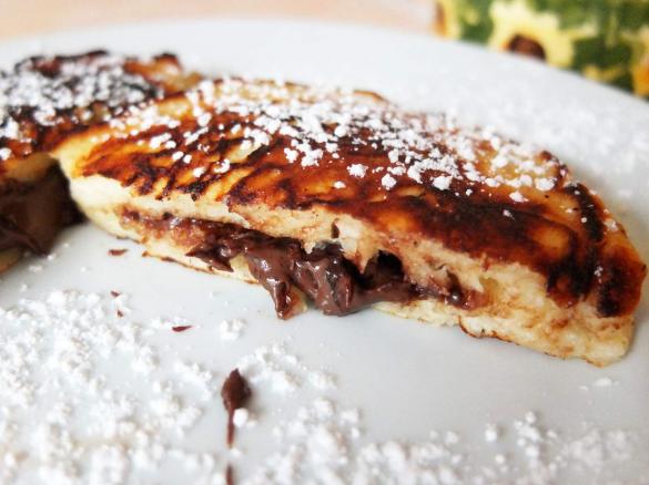 Quarkpfannküchlein mit Schokofüllung