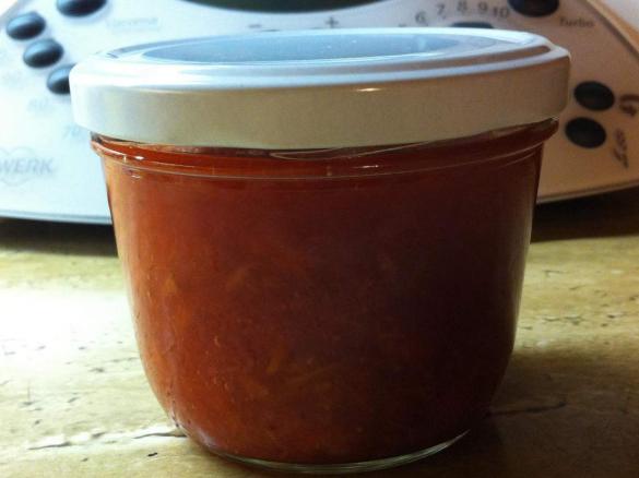 Erbeeren-Rhabarber-Marmelade