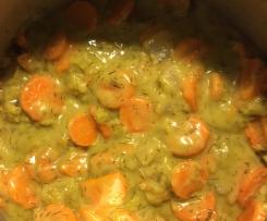 Möhren-Senfgurken-Ragout