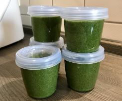 Spinat-Kartoffel-Hähnchen Brei auf Vorrat