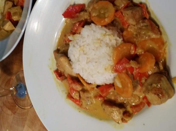Hähnchencurry mit Kokosmilch
