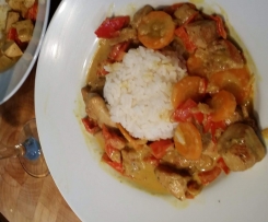 Hähnchencurry mit Kokosmilch