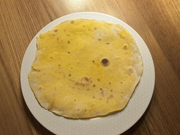 Wrap-Teig mit Kürbis