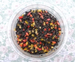 Deutschland Salat mit Belugalinsen WM2014