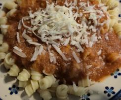 Schnellste Gemüsebolognaise