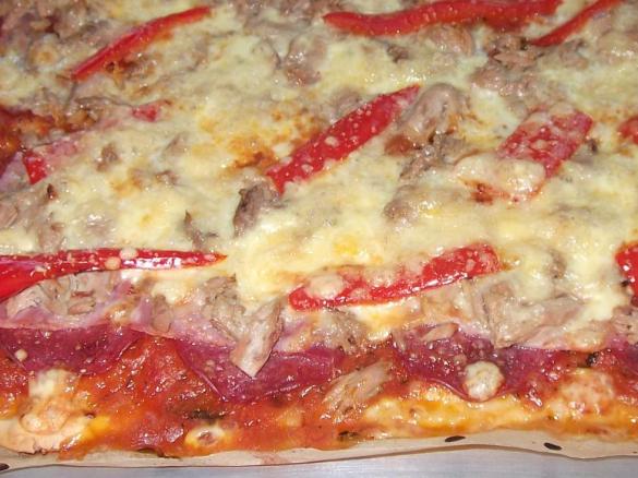 Pizza Thunfisch Salami Schinken