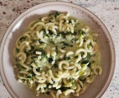 Bärlauch-Zitronen-Zucchini zu Nudeln