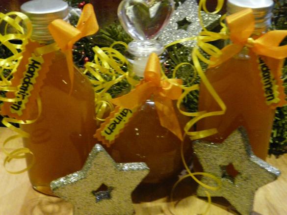 Mandarinen Likör supper für die Weihnachtszeit