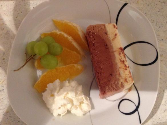 Dreierlei Schokoparfait