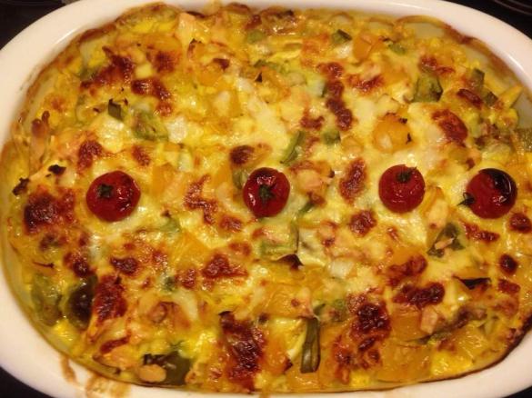 Curry-Hähnchen -Auflauf 